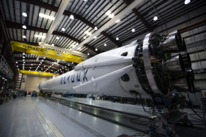 spacex rocket at cape canaveral air force station
