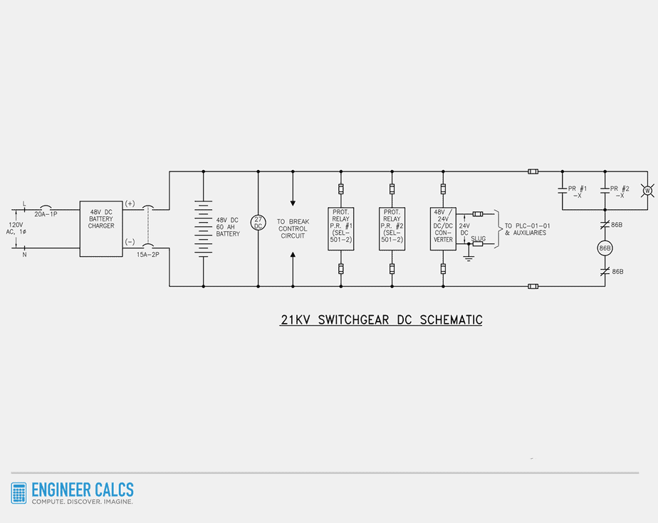 21kv switchgear dc schematic