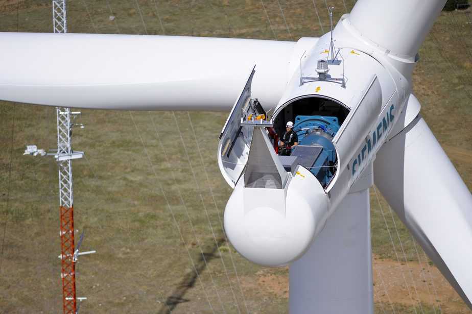 aerial view of the national wind technology center