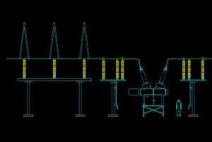 switchyard autocad drawing