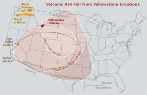 yellowstone volcano ash beds