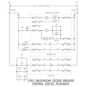17kv switchgear control schematic