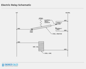 electric relay control schematic-1
