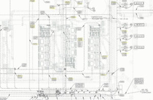 site plan yellow lining for review check