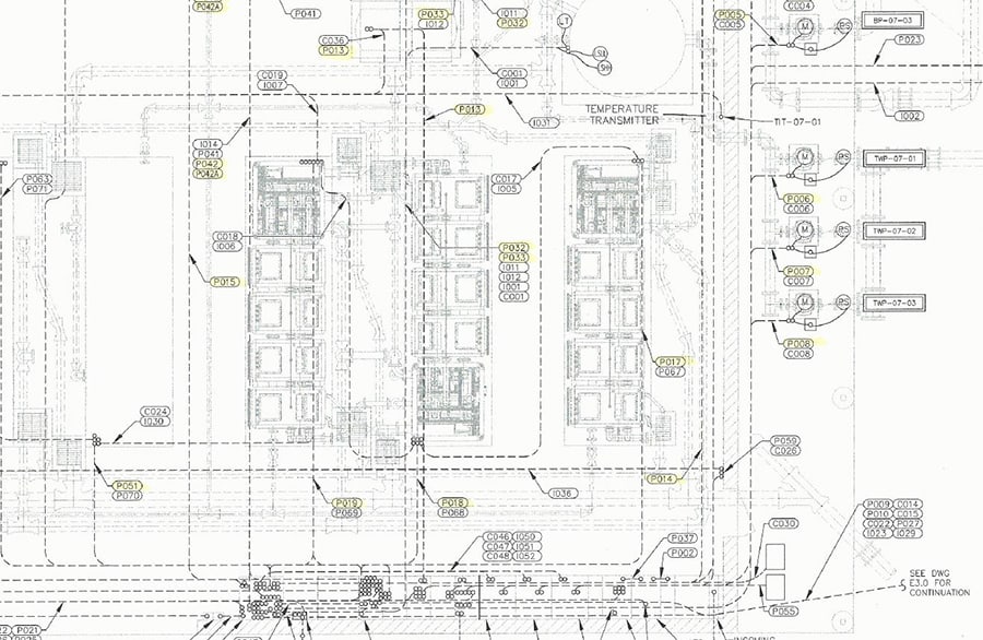 site plan yellow lining for review check