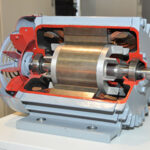cutaway view of induction motor