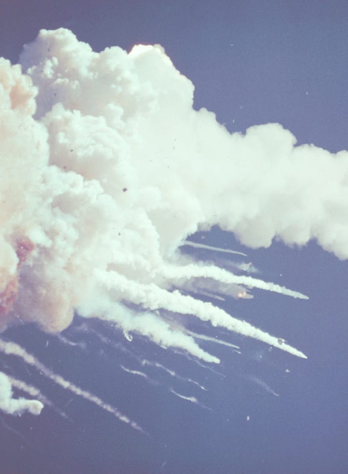 destruction of the space shuttle challenger