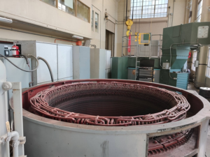 hydroelectric power plant stator