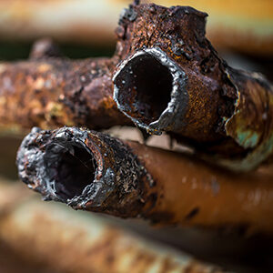 rusted pipe cathodic protection