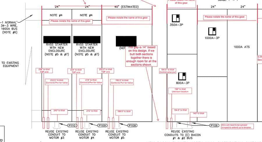 engineering red line markup