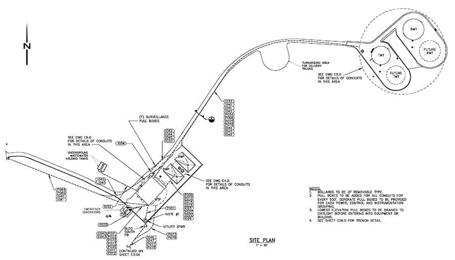 electrical engineering design site plan